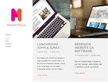Tablet Screenshot of maaikemedia.nl